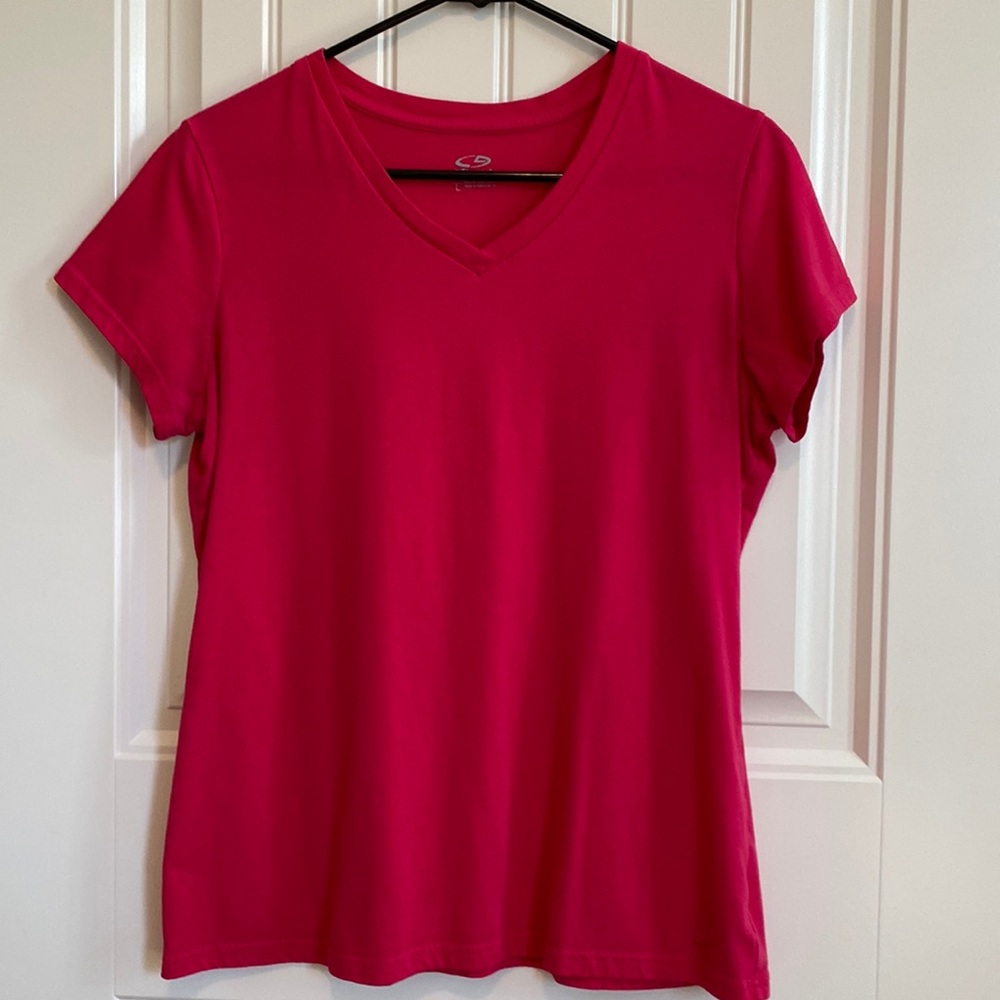 Champion Short Sleeve V-Neck Tee Shirt